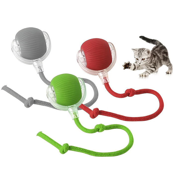 توپ هوشمند دنباله‌دار شارژی گربه و سگ